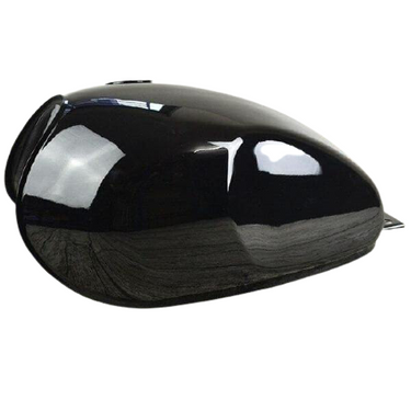 réservoir moto vintage noir brillant